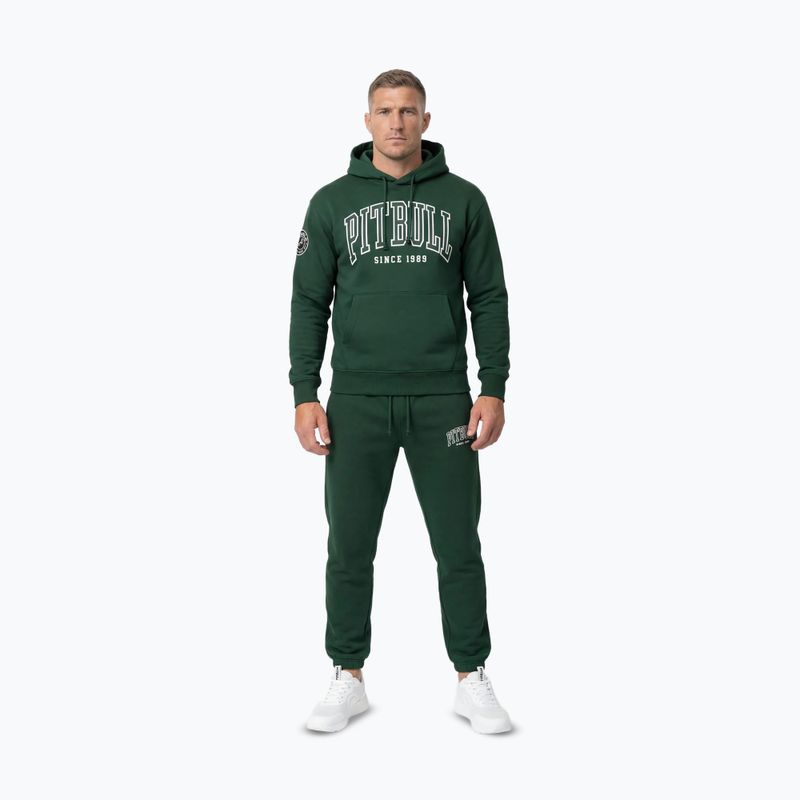 Bluză pentru bărbați Pitbull Badger Hooded hunter green 2
