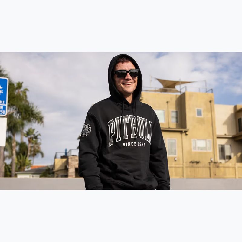 Bluză pentru bărbați Pitbull Badger Hooded black 12