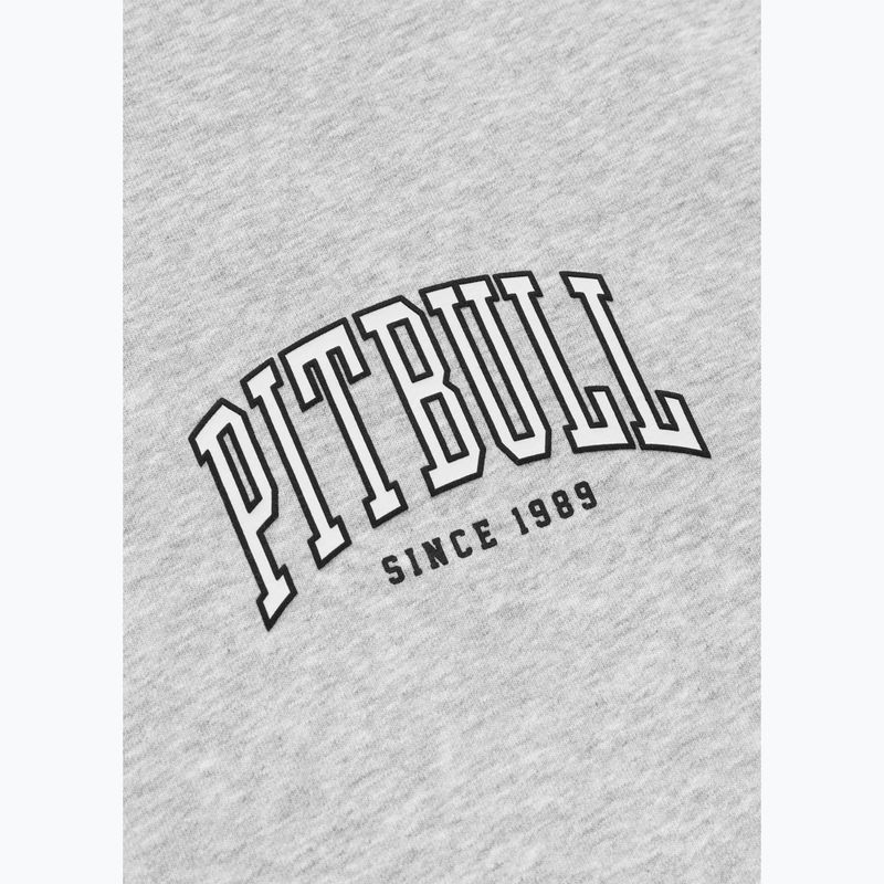 Bluză pentru bărbați Pitbull Badger Hooded Zip grey/melange 11