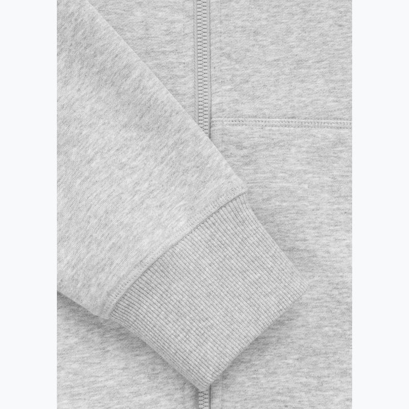 Bluză pentru bărbați Pitbull Badger Hooded Zip grey/melange 12