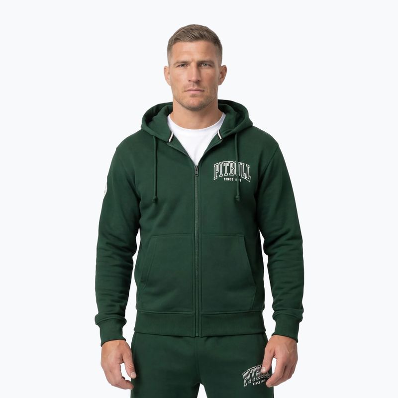 Bluză pentru bărbați Pitbull Badger Hooded Zip hunter/green