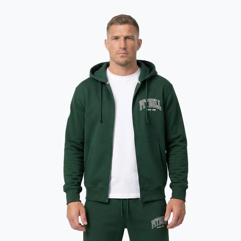 Bluză pentru bărbați Pitbull Badger Hooded Zip hunter/green 3