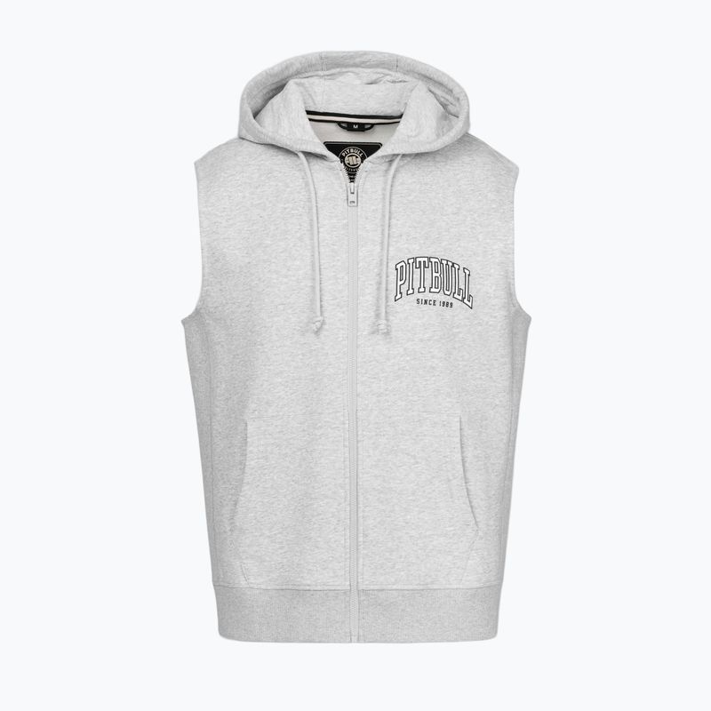 Bluză pentru bărbați Pitbull Badger Hooded Vest Zip grey/melange 6