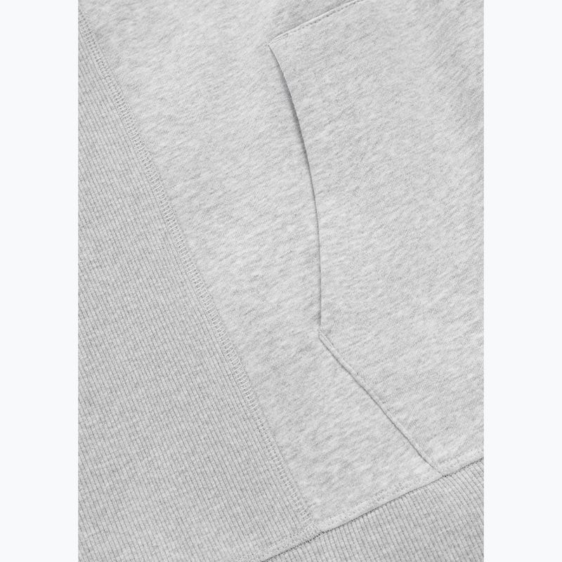 Bluză pentru bărbați Pitbull Badger Hooded Vest Zip grey/melange 9