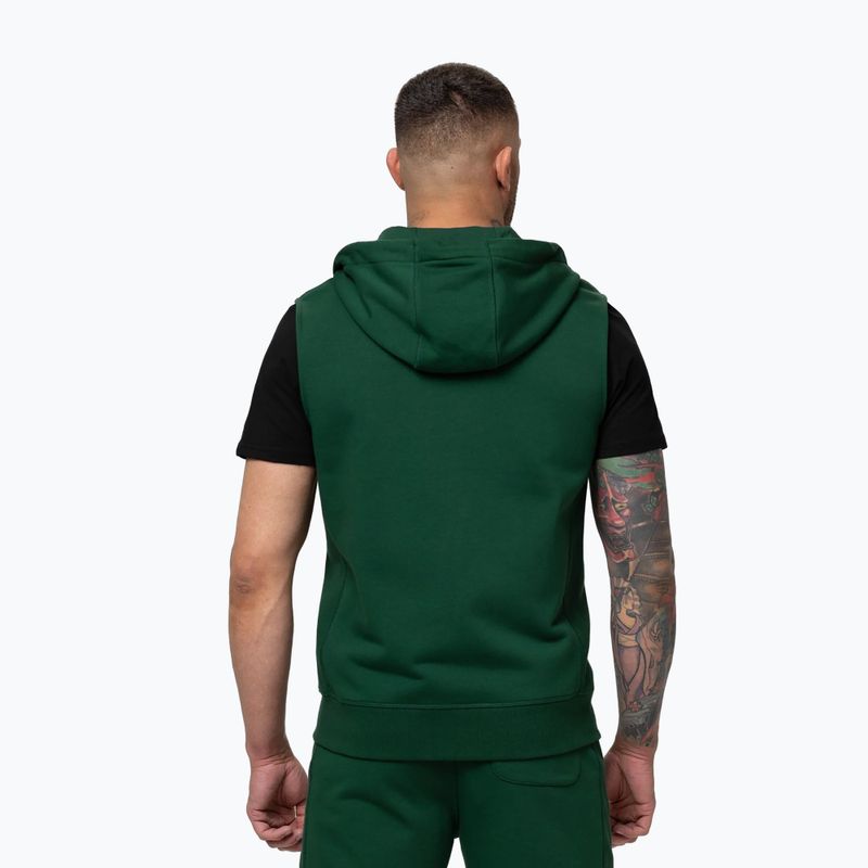 Bluză pentru bărbați Pitbull Badger Hooded Vest Zip hunter green 3