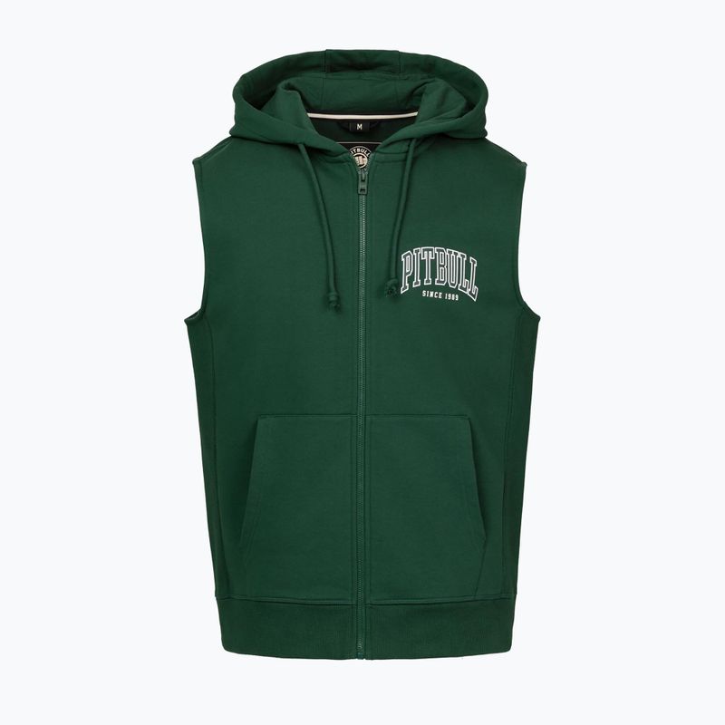 Bluză pentru bărbați Pitbull Badger Hooded Vest Zip hunter green 5