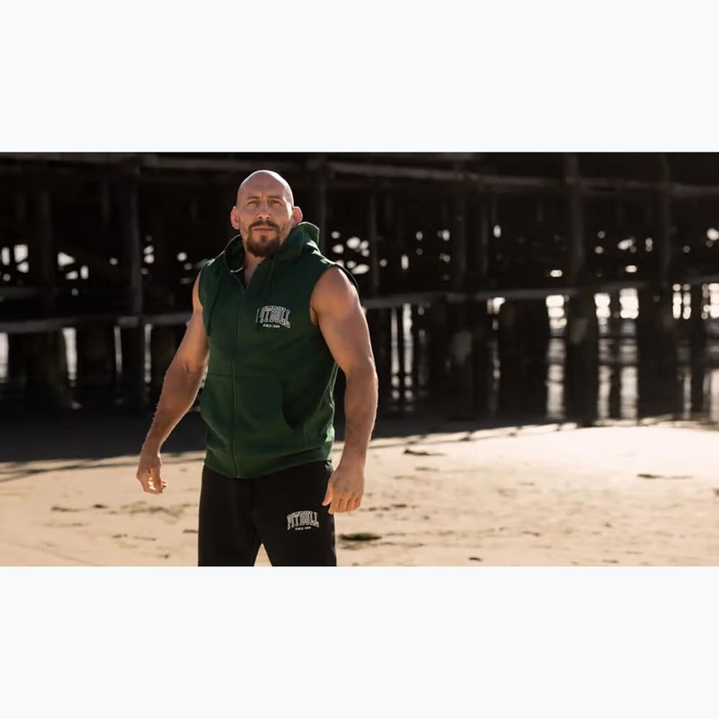 Bluză pentru bărbați Pitbull Badger Hooded Vest Zip hunter green 10