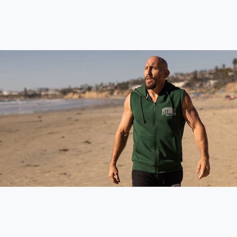 Bluză pentru bărbați Pitbull Badger Hooded Vest Zip hunter green 12