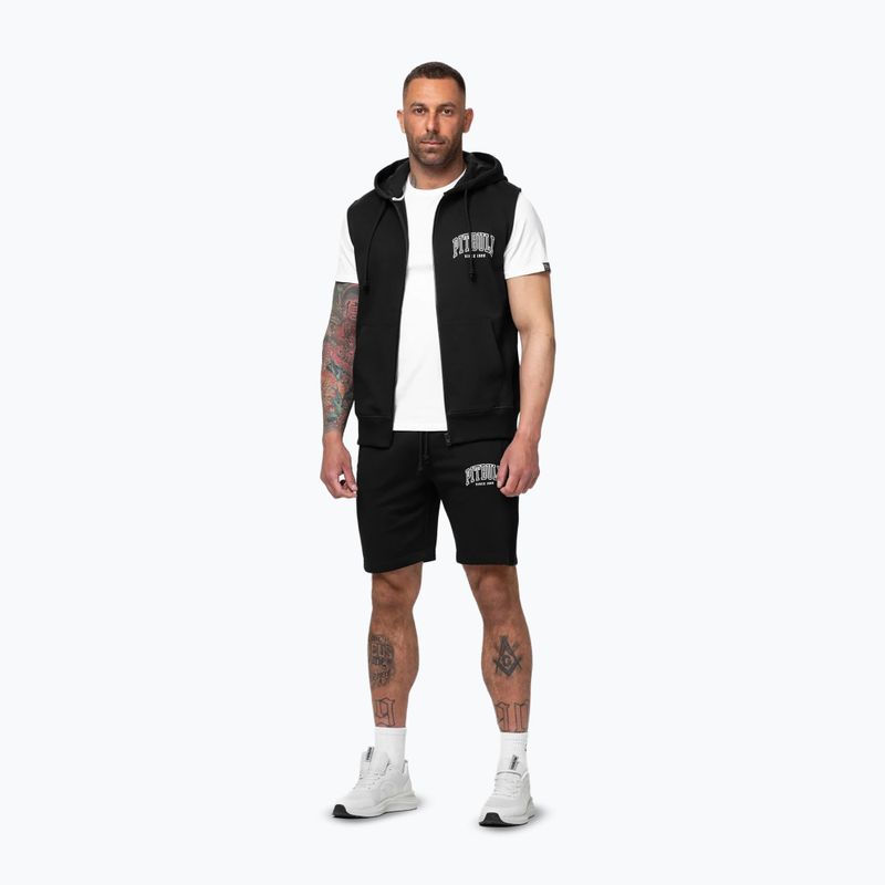 Bluză pentru bărbați Pitbull Badger Hooded Vest Zip black 2