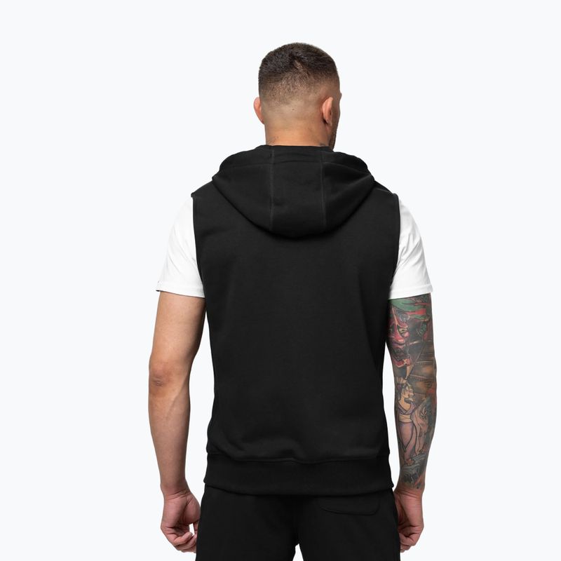 Bluză pentru bărbați Pitbull Badger Hooded Vest Zip black 3