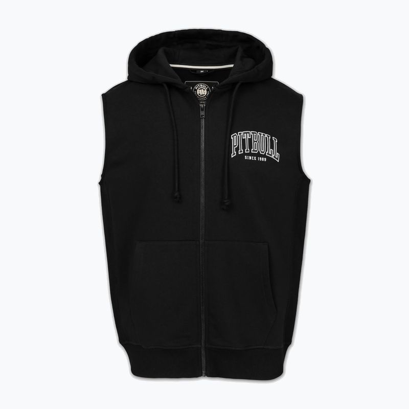 Bluză pentru bărbați Pitbull Badger Hooded Vest Zip black 5
