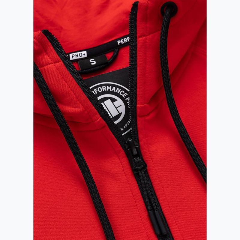 Bluză pentru femei Pitbull Explory Tape Hooded Zip fluo/red 9