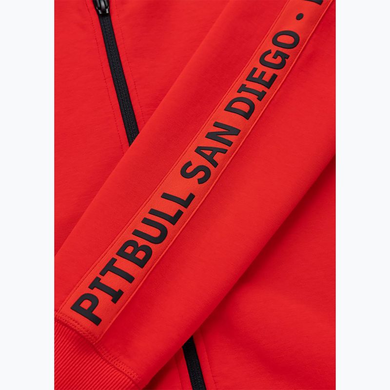 Bluză pentru femei Pitbull Explory Tape Hooded Zip fluo/red 13