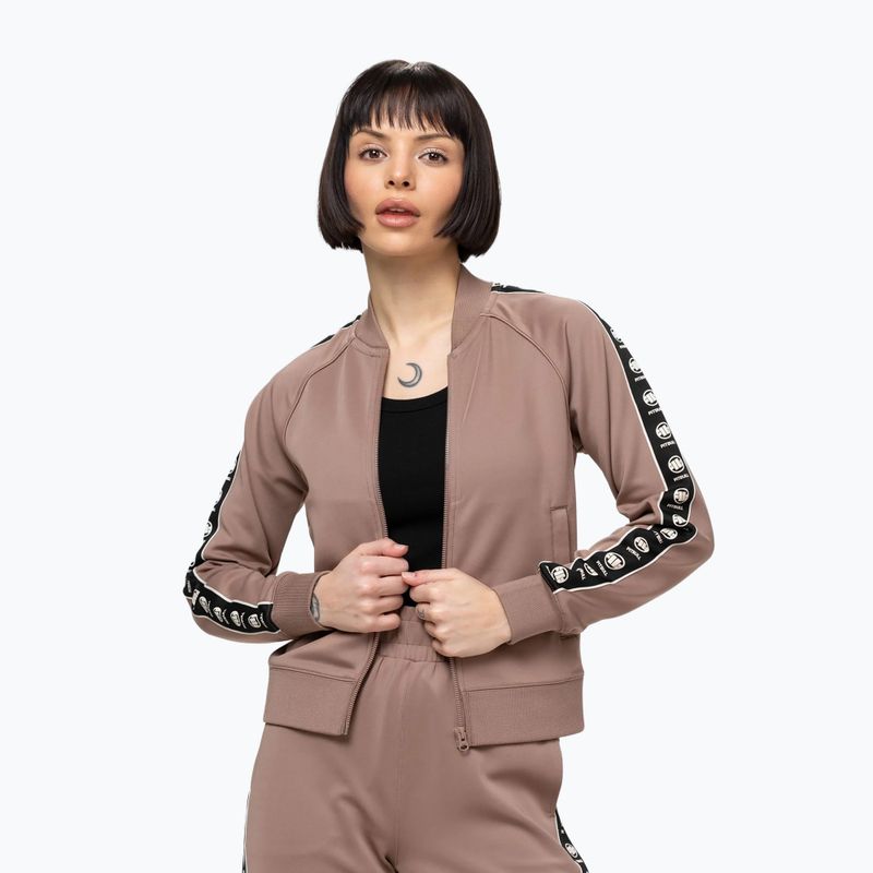 Bluză pentru femei Pitbull Verona Collar Zip chocolate mousse 5