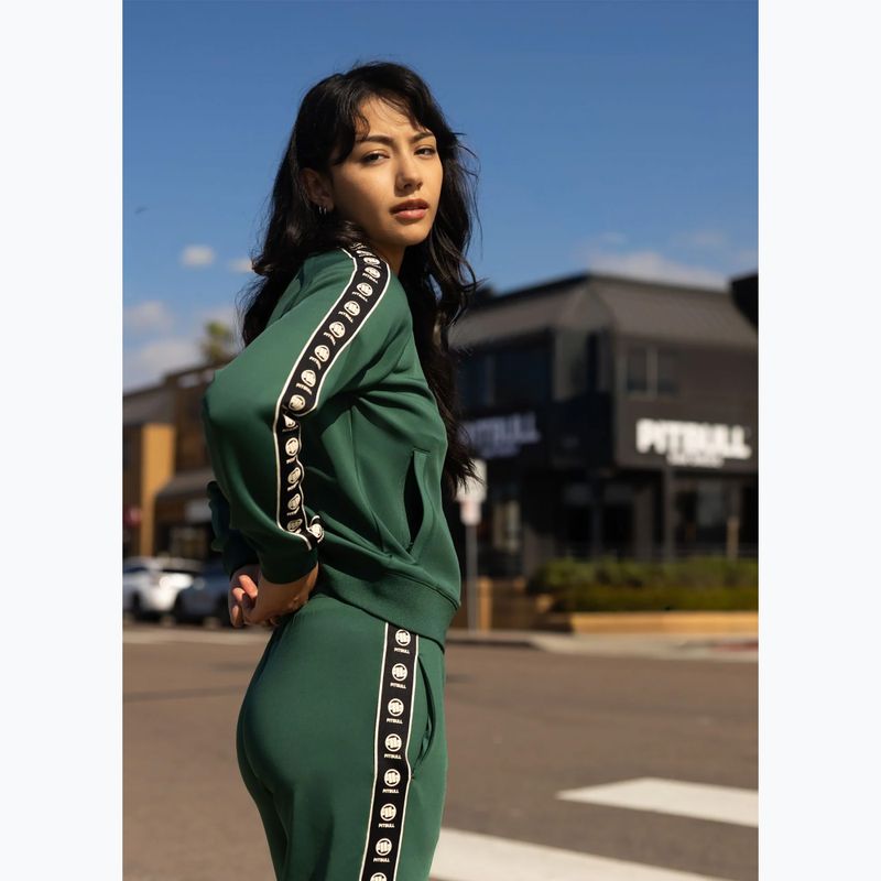 Bluză pentru femei Pitbull Verona Collar Zip bottle green 12