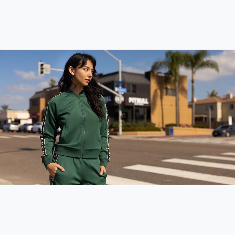 Bluză pentru femei Pitbull Verona Collar Zip bottle green 13