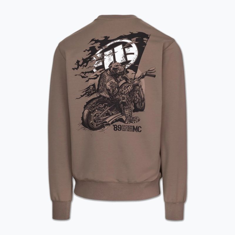 Bluză pentru bărbați Pitbull MC Crewneck Sweatshirt brown savana 5