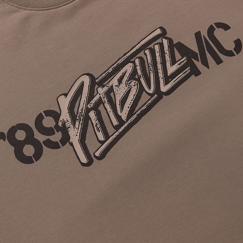 Bluză pentru bărbați Pitbull MC Crewneck Sweatshirt brown savana 7
