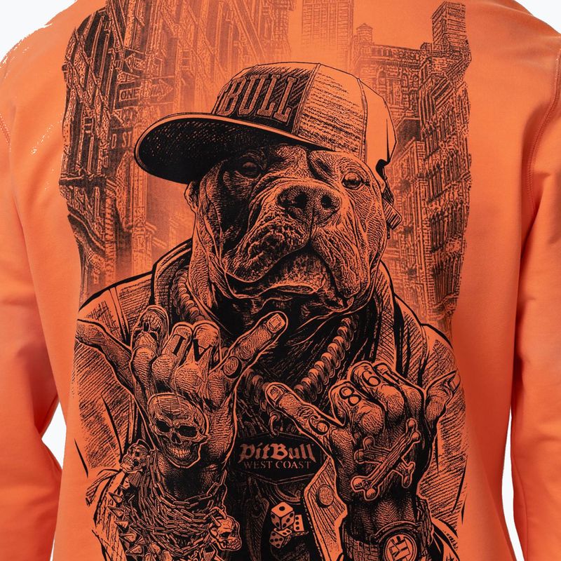 Bluză pentru bărbați Pitbull USA Crewneck Sweatshirt fluo orange 4