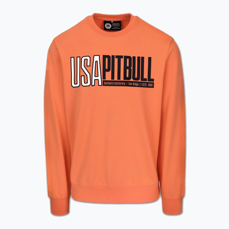 Bluză pentru bărbați Pitbull USA Crewneck Sweatshirt fluo orange 5