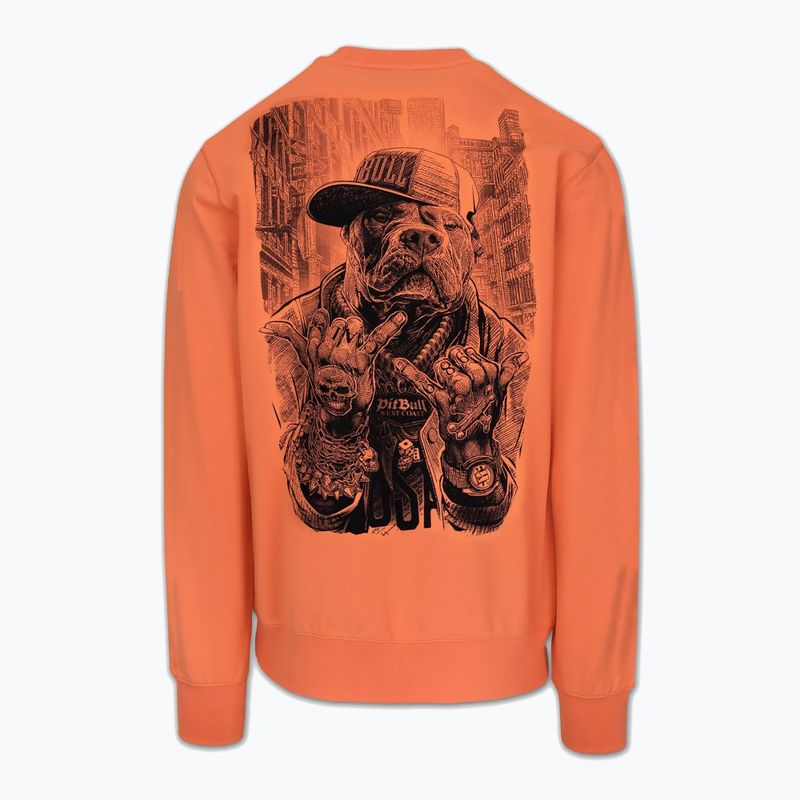 Bluză pentru bărbați Pitbull USA Crewneck Sweatshirt fluo orange 6