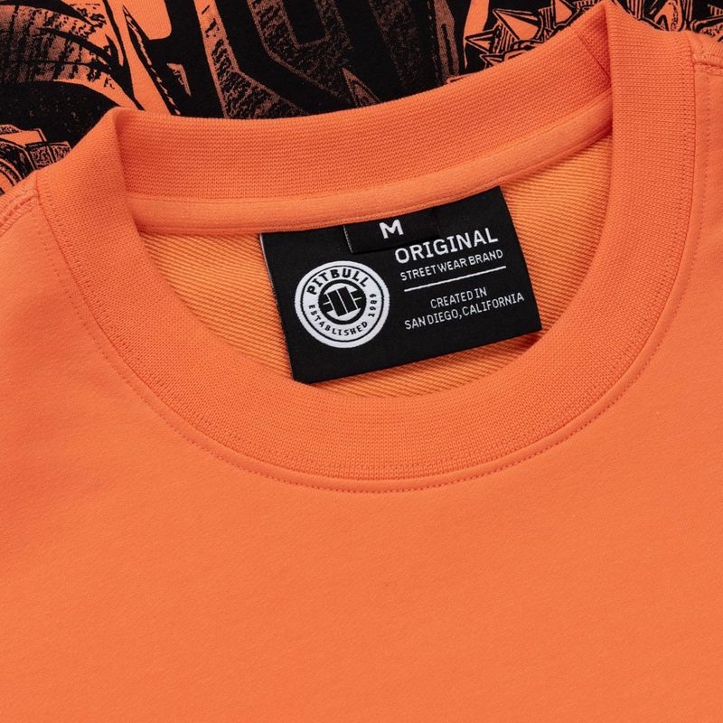 Bluză pentru bărbați Pitbull USA Crewneck Sweatshirt fluo orange 7