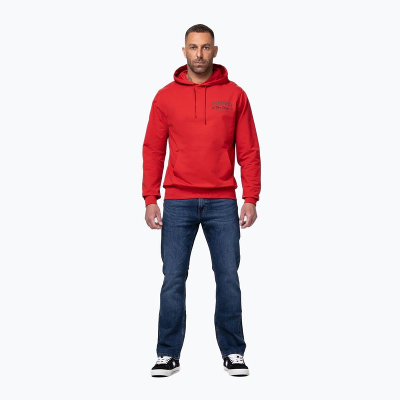 Bluză pentru bărbați Pitbull Strenght & Respect Sweatshirt Hooded red 2