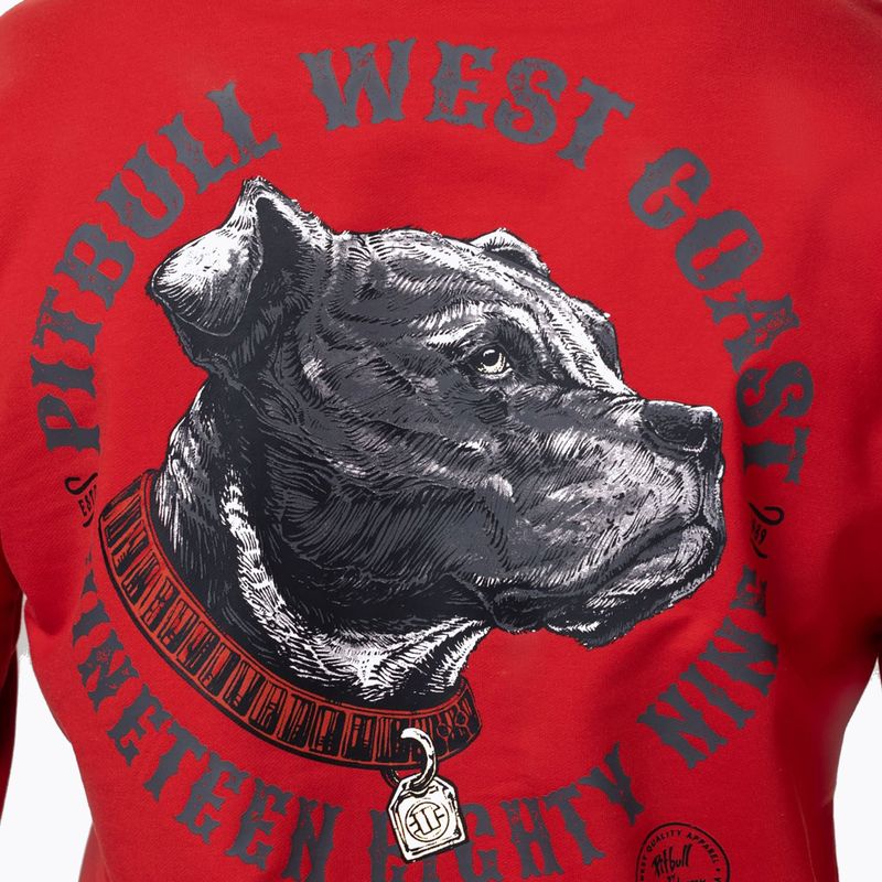 Bluză pentru bărbați Pitbull Strenght & Respect Sweatshirt Hooded red 4