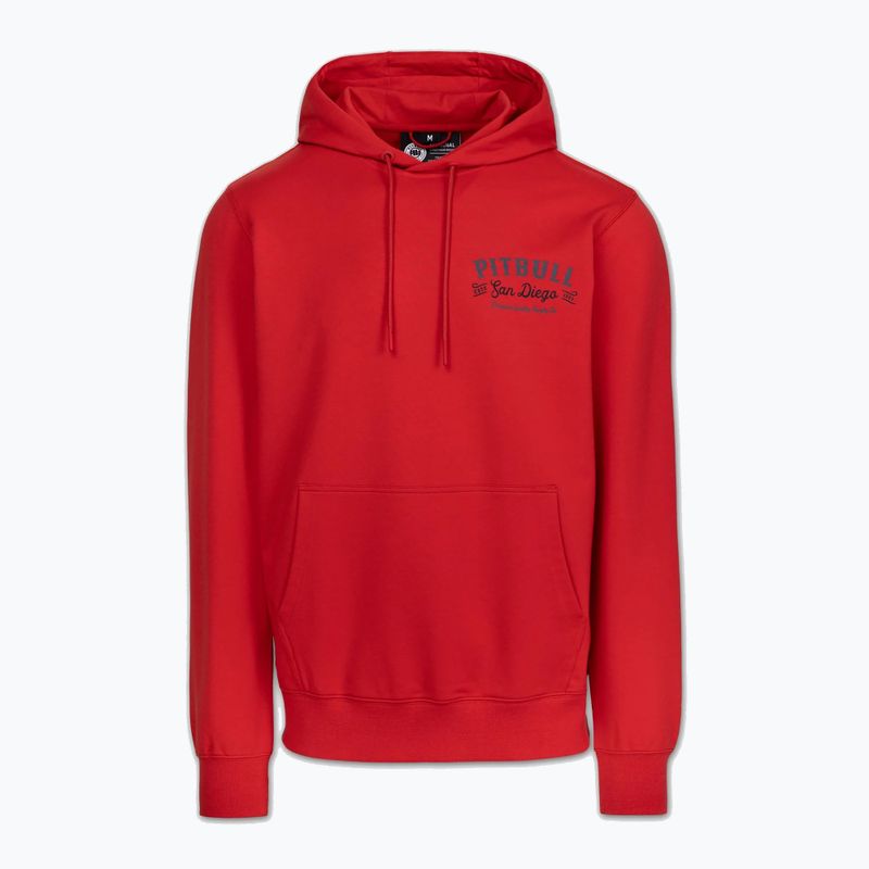 Bluză pentru bărbați Pitbull Strenght & Respect Sweatshirt Hooded red 5