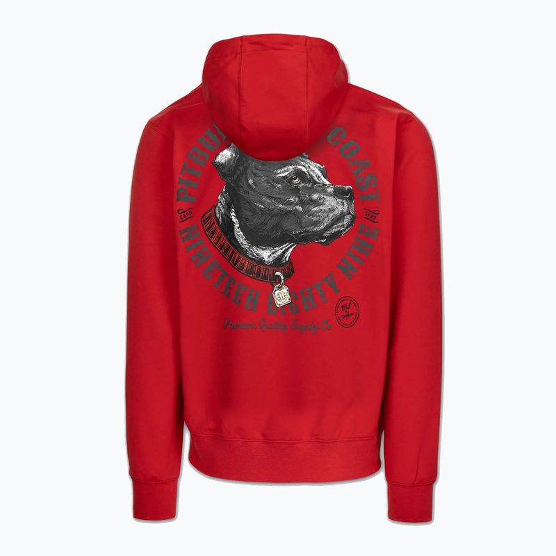 Bluză pentru bărbați Pitbull Strenght & Respect Sweatshirt Hooded red 6