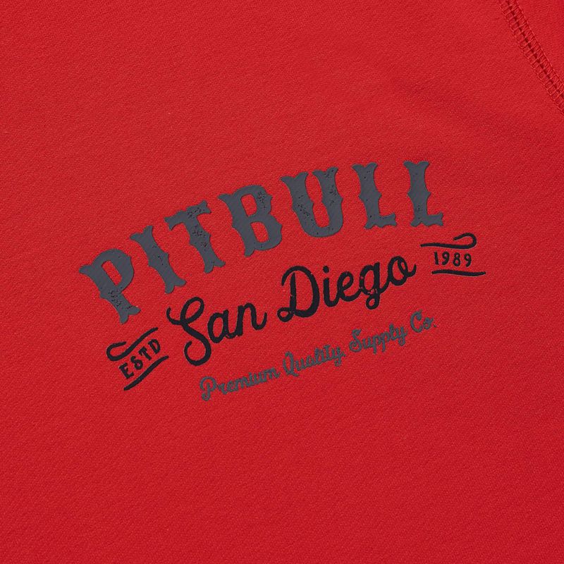 Bluză pentru bărbați Pitbull Strenght & Respect Sweatshirt Hooded red 8