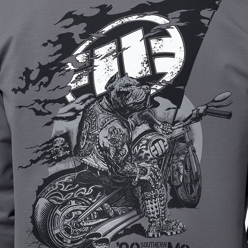 Bluză pentru bărbați Pitbull MC Sweatshirt Hooded graphite 4