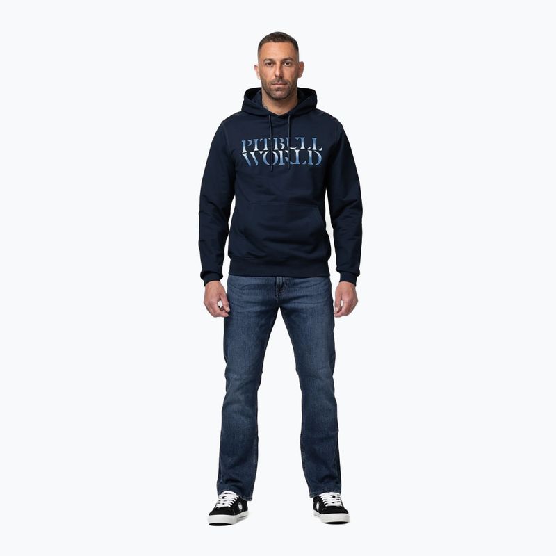 Bluză pentru bărbați Pitbull World Sweatshirt Hooded dark navy 2
