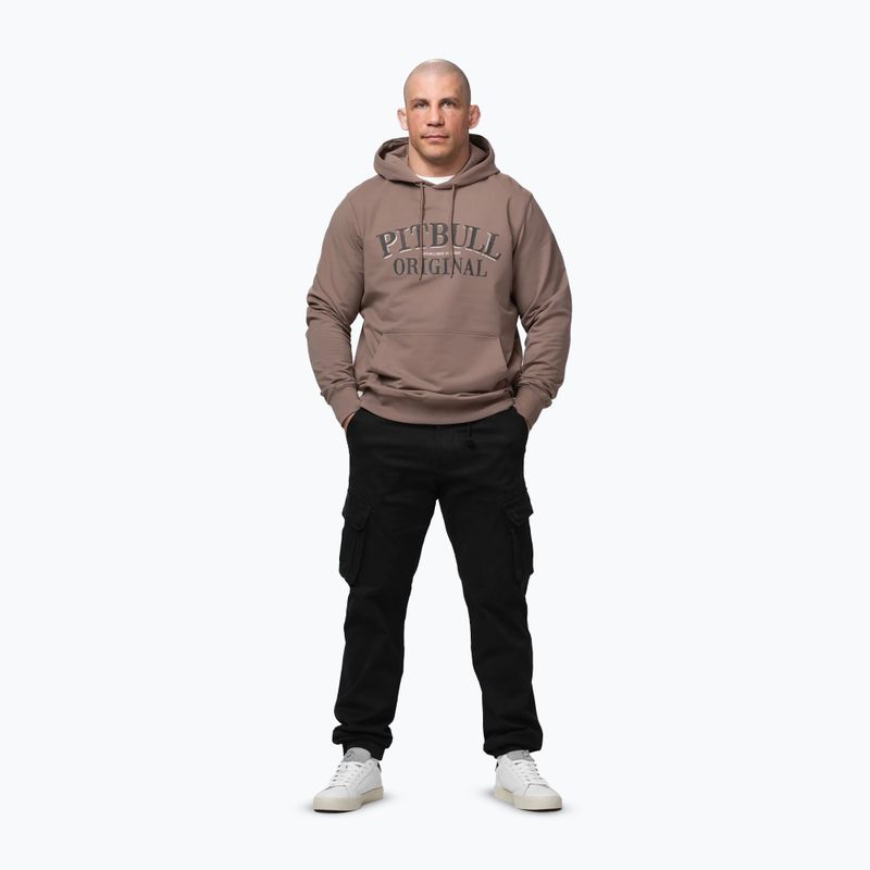 Bluză pentru bărbați Pitbull Midnight Sweatshirt Hooded brown savana 5