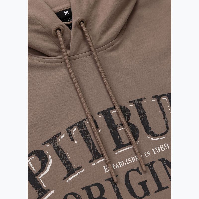 Bluză pentru bărbați Pitbull Midnight Sweatshirt Hooded brown savana 9