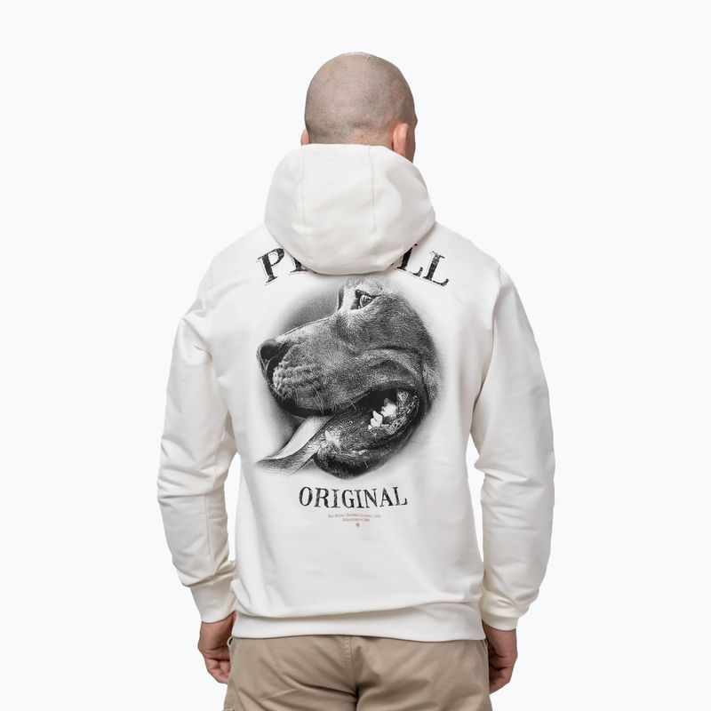 Bluză pentru bărbați Pitbull Midnight Sweatshirt Hooded off white 3