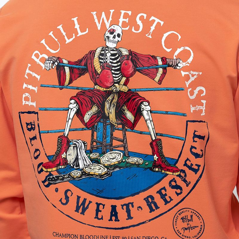 Bluză pentru bărbați Pitbull Bloodline 2 Sweatshirt Hooded fluo orange 4
