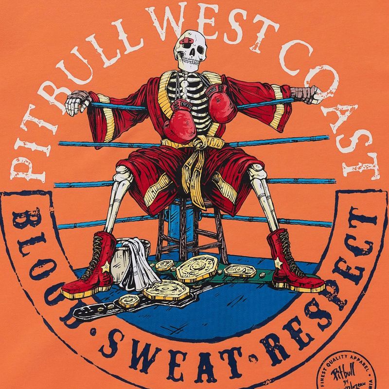 Bluză pentru bărbați Pitbull Bloodline 2 Sweatshirt Hooded fluo orange 9