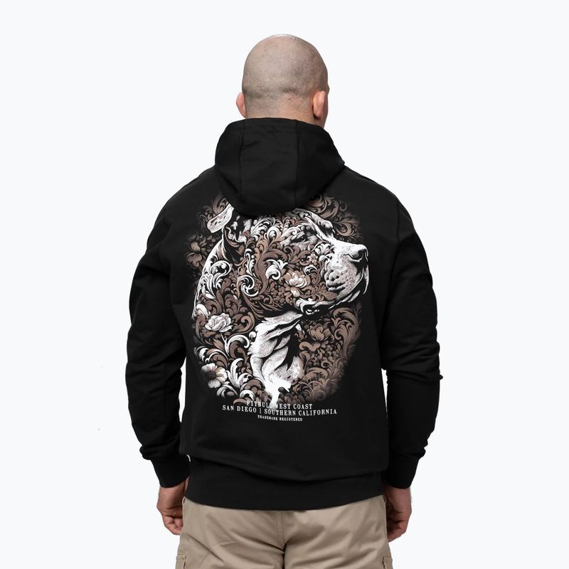 Bluză pentru bărbați Pitbull Tatto Hooded black 3