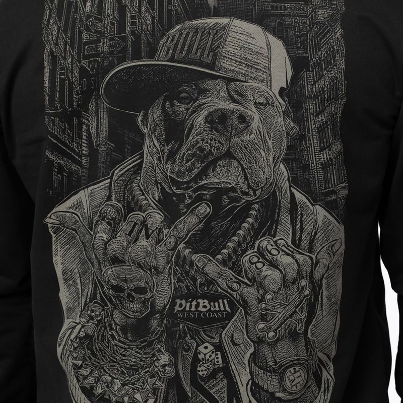 Bluză pentru bărbați Pitbull USA Hooded Zip black 5