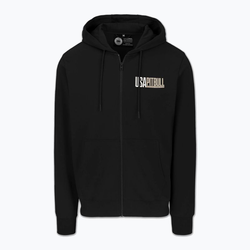 Bluză pentru bărbați Pitbull USA Hooded Zip black 6