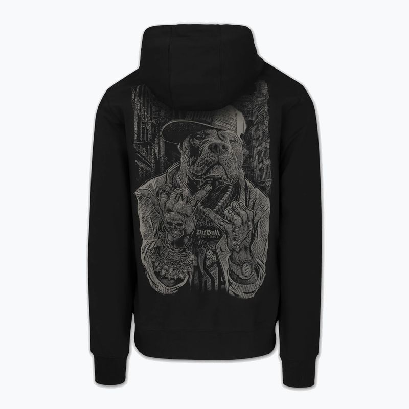Bluză pentru bărbați Pitbull USA Hooded Zip black 7