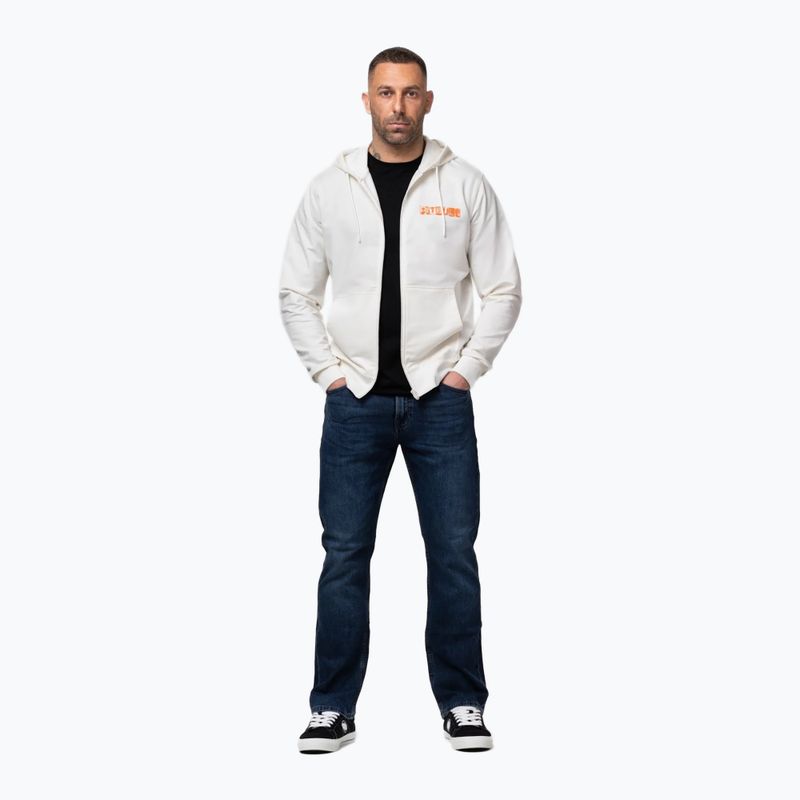Bluză pentru bărbați Pitbull Blacky Sweatshirt Zip Hooded off white 2