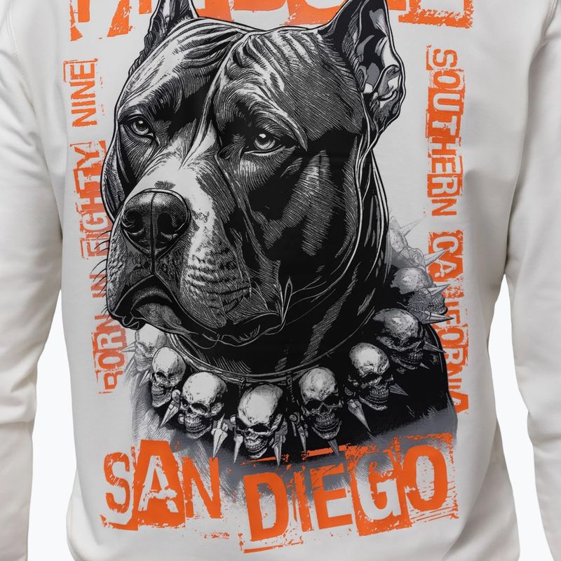 Bluză pentru bărbați Pitbull Blacky Sweatshirt Zip Hooded off white 4
