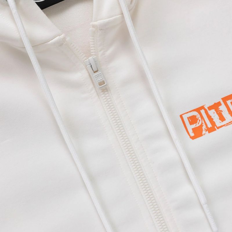 Bluză pentru bărbați Pitbull Blacky Sweatshirt Zip Hooded off white 7