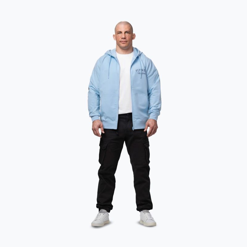 Bluză pentru bărbați Pitbull Midnight Sweatshirt Zip Hooded sky blue 2