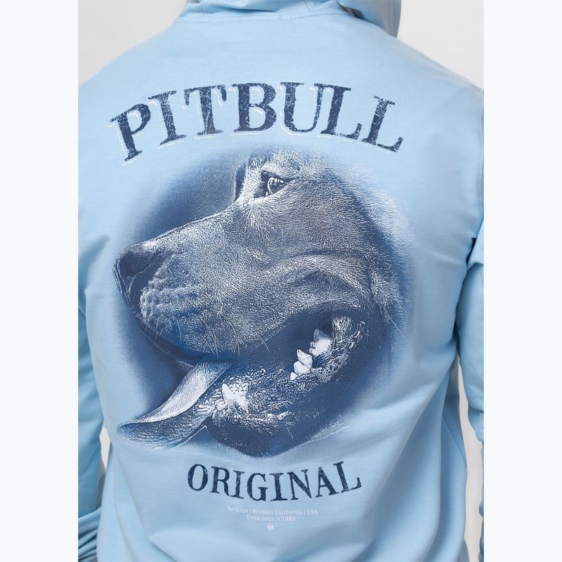 Bluză pentru bărbați Pitbull Midnight Sweatshirt Zip Hooded sky blue 5