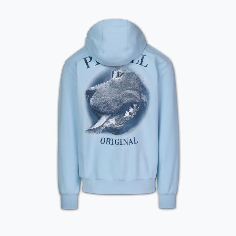 Bluză pentru bărbați Pitbull Midnight Sweatshirt Zip Hooded sky blue 7