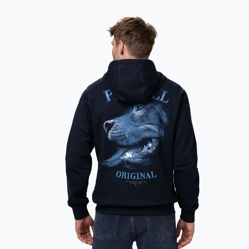 Bluză pentru bărbați Pitbull Midnight Sweatshirt Zip Hooded dark navy 3