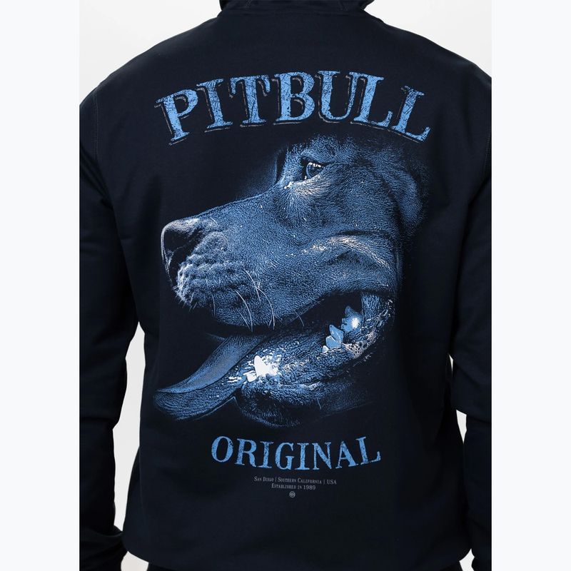 Bluză pentru bărbați Pitbull Midnight Sweatshirt Zip Hooded dark navy 5